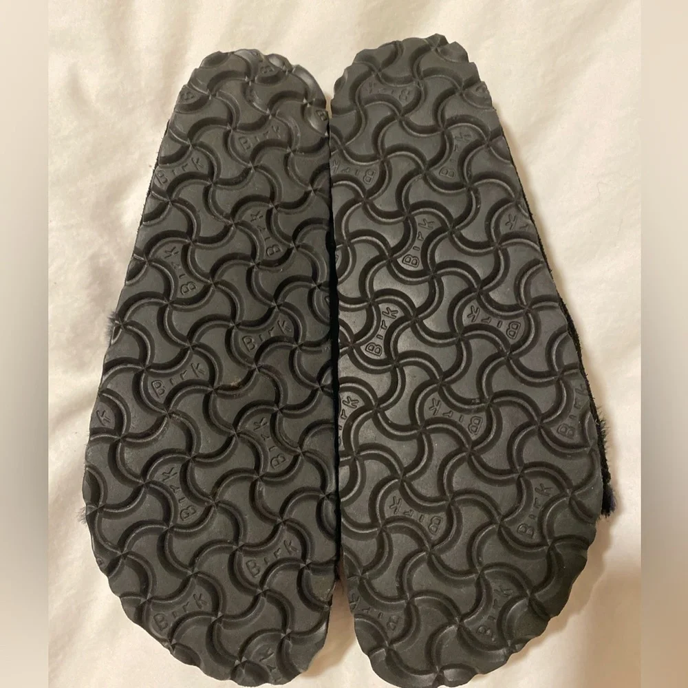 Birkenstock Arizona Shearling Sandal - Black - Women’s Size 38 - Picture 6 of 6